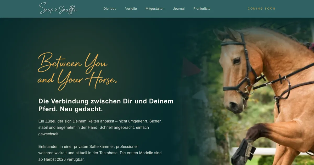 Snap 'n Snaffle — mit saldiaBuild erstellt