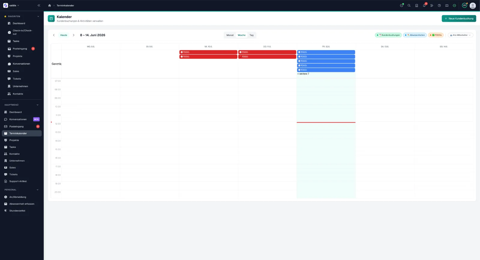 saldiaCore — Kalender & Abwesenheiten
